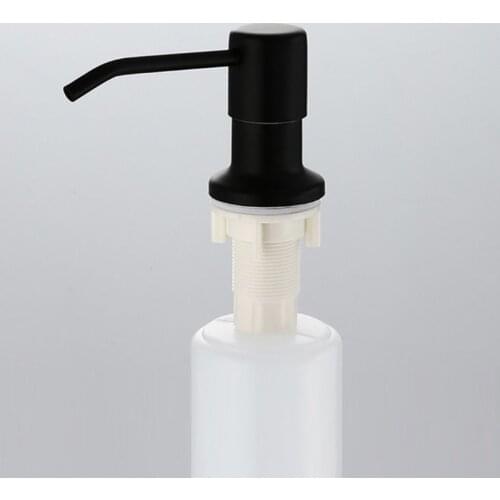 1Set 300ML Capacity Bottle Liquid Soap Dispenser Stainless Steel Deck Mounted Kitchen Dish Soap Dispensers Sink Pump