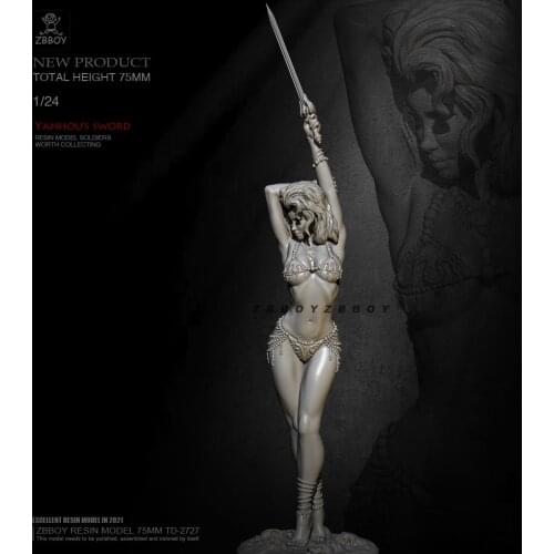 H75mm 1/24 Resin model kits DIY figure self-assemlbed TD-2727