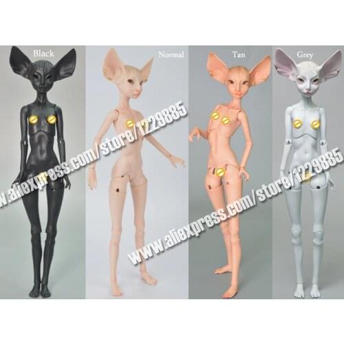 HeHeBJD free eyes 1/4 pretty sphynx cat girl toy for sales free shipping hot BJD