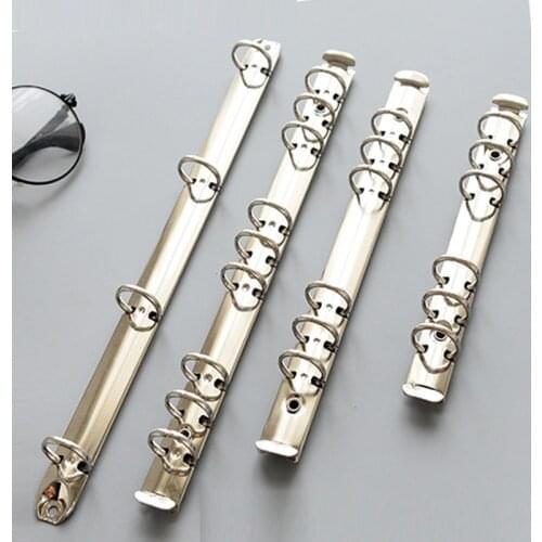 High Quality Metal Binding Clips Sliver Binder Clip Loose-leaf Binder File Folder Hoop DIY Album Scrapbook Circle Ring Binders