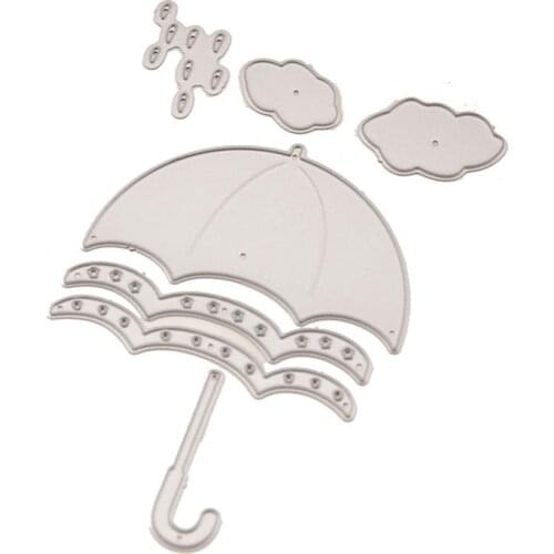 Rainy Day Umbrella Metal 2021 New Metal Cutting Dies Stencils for DIY Scrapbooking Album Decorative Embossing Paper