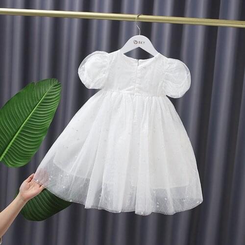Sweet Summer Girls Kids Princess Fairy Dress Children Baby Infants Short Sleeve Birthday Party Ball Gown Dresses Vestidos S12320