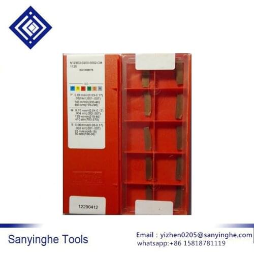 N123E2-0200-0002-CM 1125 cnc carbide cutting tips CNC carbide turning inserts cnc blade (10pcs/lots)