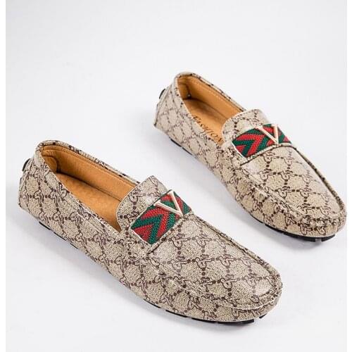 2020 new leather shoes spring and summer mens Lefu casual fashion shoes light weight youth shoes breathable fashion flat shoes