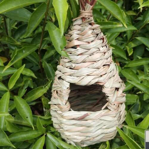 New Birds Nest Natural Grass Egg Cage Natural pet bird bed bird nest Canary cage bird Egg container Breeding Nest