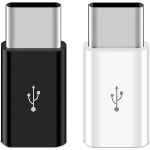 Type C To MicroV8 Android Adapter ABS Shell for Samsung Huawei To LeTV Adapter Type-C Male Micro USB Female