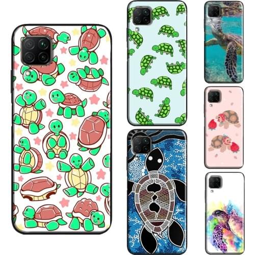 Sea Turtle Swimming Case For Huawei P40 Lite P30 P20 P Smart Z 2019 Nova 5T Honor 20 Pro 10i 8A 8X 9X Cover