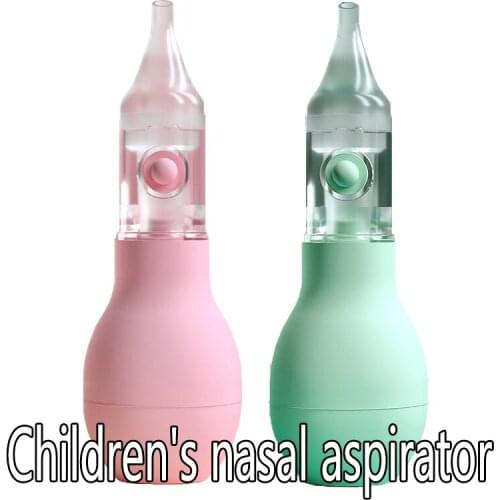 Child Safety Silicone Nasal Aspirator Pump Neonatal Cold Nasal Mucus Cleaner Anti-reflux Baby Nasal Aspirator Non-toxic