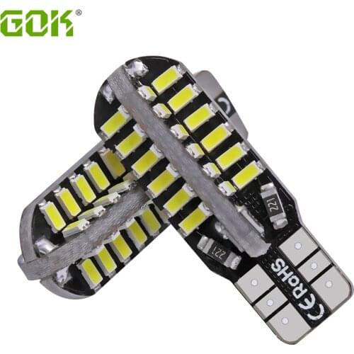 Super Bright! 50 X T10 led canbus W5W T10 48led canbus 3014 SMD Canbus NO ERROR T10 48SMD Car Auto Bulb Parking Lamps White
