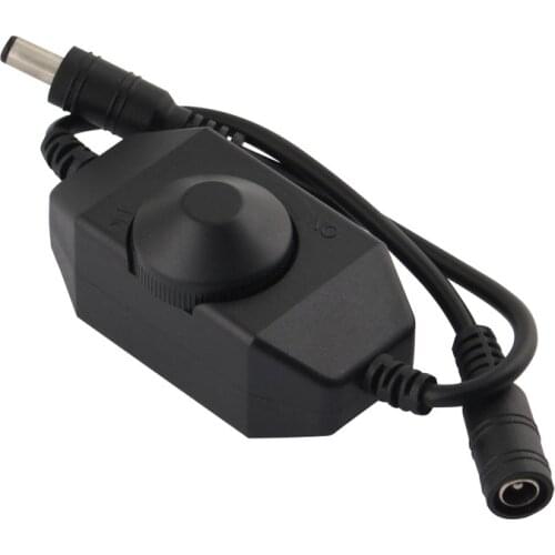 LED Dimmer Switch Brightness Adjust Controller Single Color LED Dimmer Strip Light DC 12V 24V LED Dimmer Black White