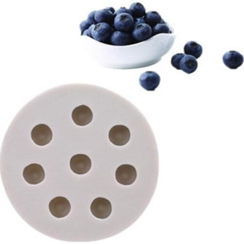 Three-dimensional blueberry raspberry silicone mold DIY chocolate pastry baking fondant cake decoration tool