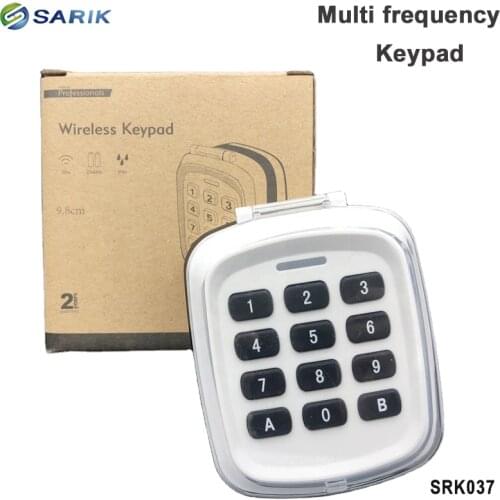 Waterproof multi code rolling code Touch 433mhz Garage Door Wireless Keypad Door Lock Remote Controller