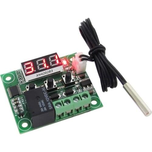 Hight Quality Temperature Switch LCD Display 12V Digital Temp Controller High Precision Waterproof Sensor 20A Relay