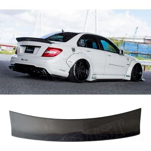 W204 LB Style C180 C200 C260 C300 Carbon Fiber Car Rear Trunk lip spoiler wing For Mercedes Benz W204 C63 4 Door 2008-2013