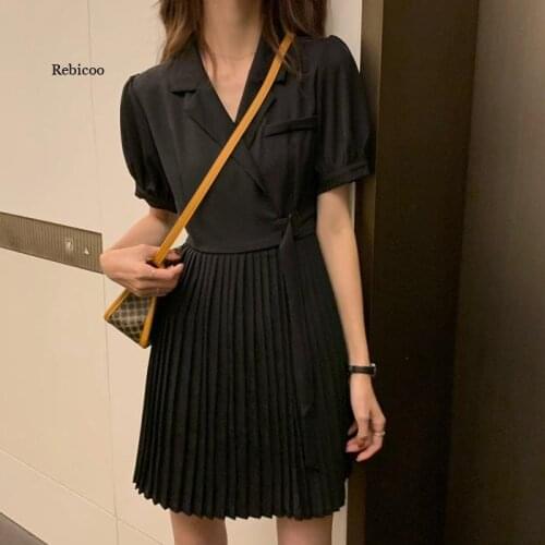 Plus Size Women Dress French Retro Vestidos Hepburn Style Slim Waist Design Dress Womans Fashion Party Holiday Dresses New