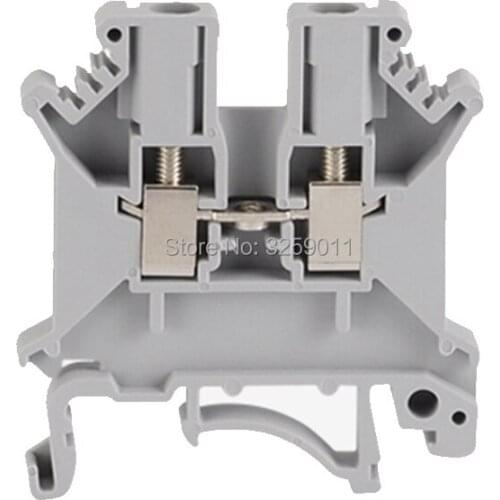 1PCS Wire Terminal block Connector Pure copper pieces of guide rail type UK3N Feed-Through Terminal Block Combined Type