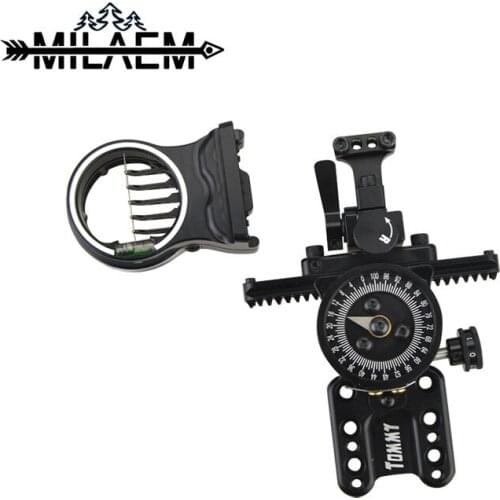 1 pc Archery 5 Pins Bow Sight Compound Bow Micro Adjuster Sight Aluminum Alloy Bow Sight Shooting Hunting Accessories