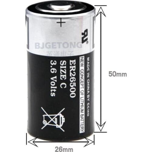 10Pcs/LOT EEMB ER26500 3.6V 9000mAh C type PLC control lithium battery Brand New
