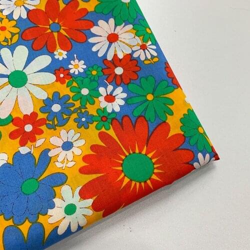 145x50cm Cotton Printing poplin sewing Fabric, Handmade Clothes Clothing Childrens Summer Clothing Fabric