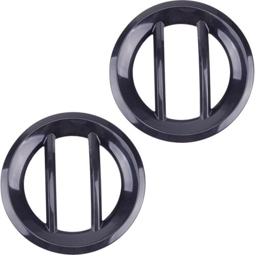 2pcs Car Front Fog Light Lamp Ring Cover Trim Moulding Decoration Black ABS Fit for Jeep Renegade 2019 2020