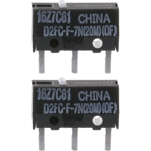 2020 New 2Pcs Mouse Micro Switch D2FC-F-7N(20M)(OF)