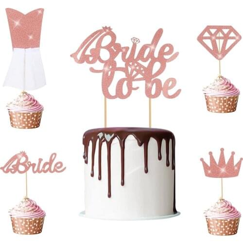 33pcs Fairy Wedding Party Cake Topper Family Birthday Party Dessert Decoration Flags Bridal Shower Bachelor Party Baking Decor