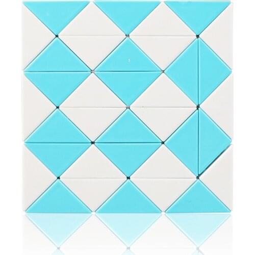 36 Blocks Magic Ruler Cube Multicolor Strange-shape Education Puzzle Toys for Children Profissional Magic Snake Cubes Kids Toy