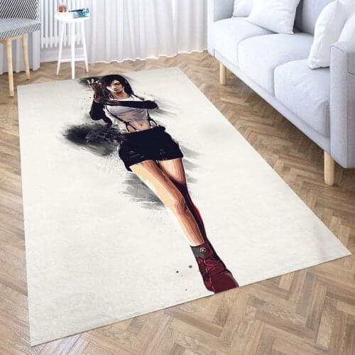 Final fantasy fan art 5 Carpet for Living Room 3D Anime Cartoon Rug Gamer Teen Room Bedside Lounge Rug Kids Children Floor Mats