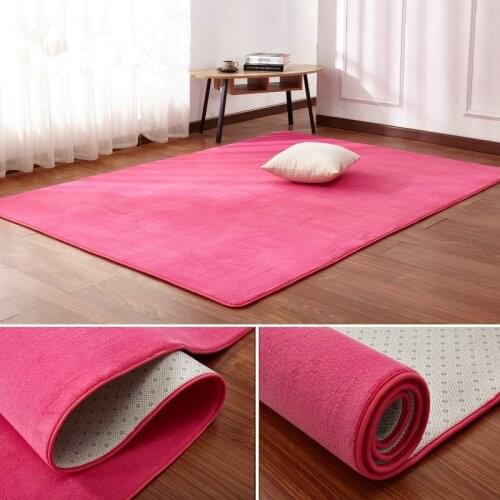 Free shipping thicken Coral velvet carpet living room floor mat coffee table mat bedroom blanket bed rug floor mat door cushion