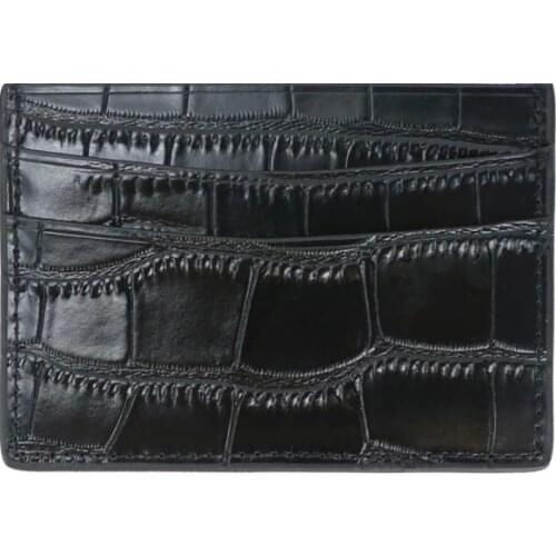 Classic Crocodile Pattern Card Holder Men Women Genuine Leather Leather Credit Card Case ID Card Holder Wallet Purse Pouch