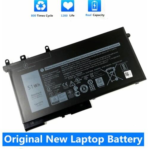 CSMHY Genuine New 93FTF Battery for Dell Latitude E5280 E5480 E5580 E5290 E5490 E5590 083XPC 4YFVG 3DDDG 51Wh