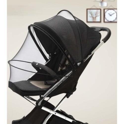 Zipper type fly protection accessories childrens crib summer mesh carriage full cover mosquito net baby stroller trolley