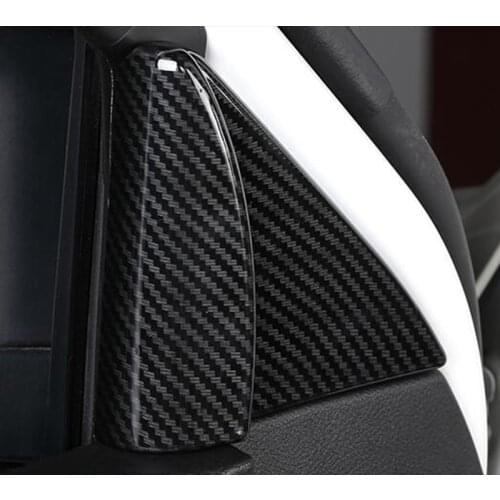 For Nissan Navara NP300 2017 2018 2019 ABS Plastic Chrome accessories Car Front Door Windows column A-pillar frame Cover Trim