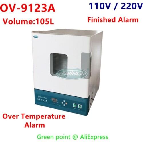 Brand New Electrothermal Stable Temperature Dry Oven OV-9123A, Over Temperature Alarm , Finished Alarm, Volume 105L, 110V / 220V