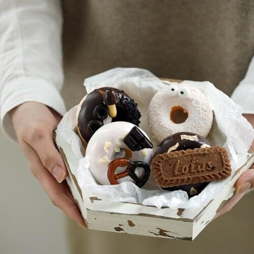 1Pc Simulation Dessert Artificial Kitchen Fake Donuts Model реквизит для фотосъемки Photography Props Decoration תחפושת גלידה