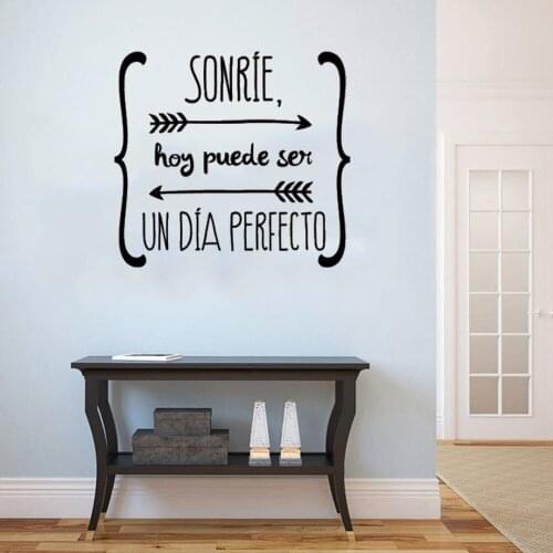 Spanish Art Quote Wall Stickers Home Decor Vinyl Walls Decals Wallpaper For Living Room Home Decoration Waterproof ov373