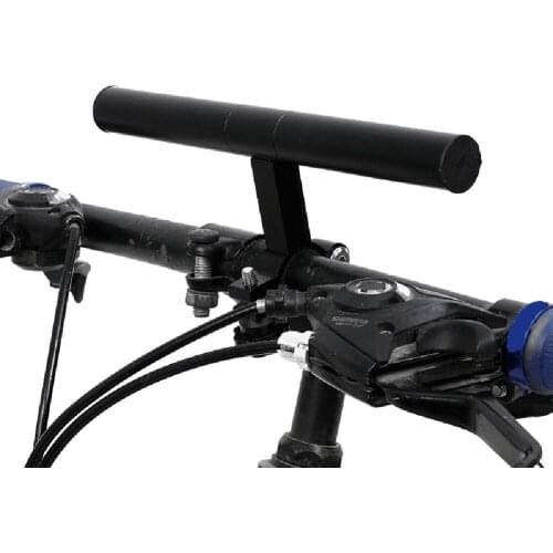 MTB Handlebar Extended Bracket Bike Headlight Mount Bar Computer Holder Bicycle Lantern Lamp Support Rack Bike Accessories