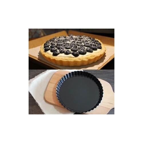 Best 6Pcs 3.9 inch Diameter Non-Stick Quiche Pan Removable Round Tart Mold Cake Mould Pans with Loose Bottom