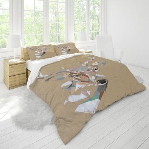 Duvet Cover Sets Comforter Bedding Sheet Geometric Elk Unique Designer Custom Luxury Full Size Pillowcases Home Textile Modern