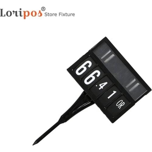 POP Promotion Price Sign Display Posted Label Card Plastic Holder Frame by Argute Pin Replaceable in Supermarket