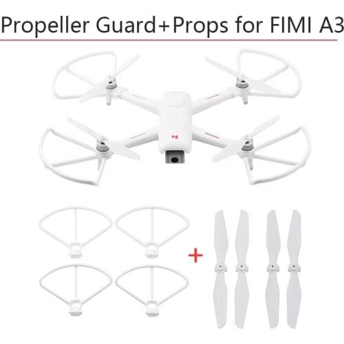 CW CCW Propellers Propeller Guard Protective Ring Protector Props Blades for Fimi A3 Drone RC Quadcopter Accessories