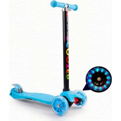 Childrens scooter 2-3-6-8-14 years old wide-wheeled scooter boys and girls four-wheeled babys one-footed scooter