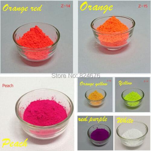 Mixed 5 Colors Neon Powder Fluorescence Pigment Phosphor Powder Fluorescent Powder for Make up Nail art DIY Soap 50g