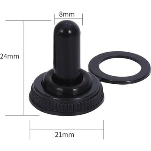 M12mm Toggle Rocker Switch Waterproof Cap Waterproof Rubber Sleeve E-TEN series With 1321/1021/KN3