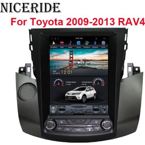 10.4" Vertical Tesla Style Screen Android Car GPS Navigation Radio for Toyota RAV4 2008-2012 Multimedia Headunit Autoradio Wifi