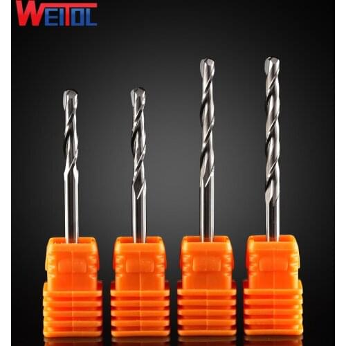 Weitol free shipping 5A 3.175mm shank diameter ball nose milling cutter spiral bits wood cutting tools end mill