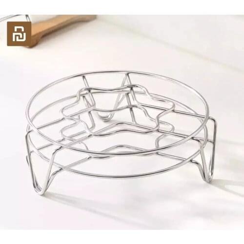 Youpin Jordan&Judy Multifunctional Metal Steaming Rack 304 Stainless Steel Home Kitchen Cooking Pot Steaming Tray Stand