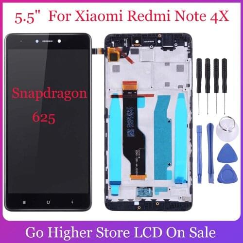 5.5" For Xiaomi Redmi Note 4X Lcd Display Touch Screen Digitizer Glass Assembly For Snapdragon 625