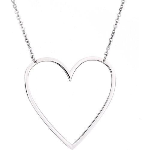 Gold Silver Color Heart Pendant With Fedex Express