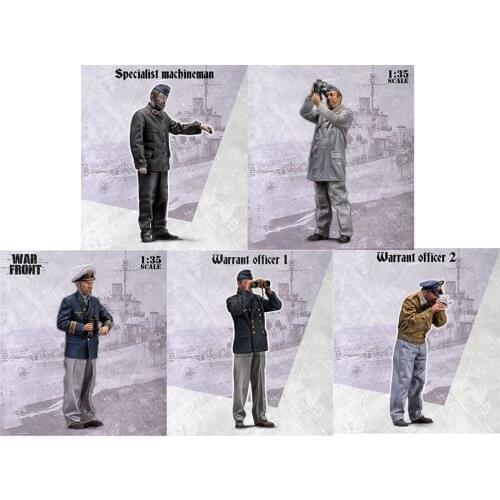 1/35 Uncolor OFFICER INCLUDE 5 man toy Resin Model Miniature resin figure Unassembly Unpainted